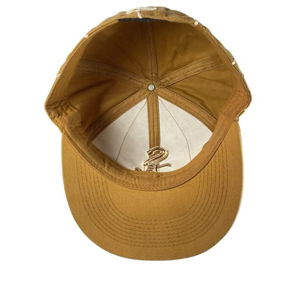 MY CAP Chicago White Sox Baseball Hat Cap Size 7 1/8 Tan White Stripe MC Fitted - Picture 2 of 5